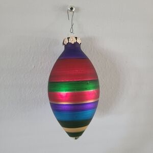 Vintage Glass Teardrop Christmas Ornament